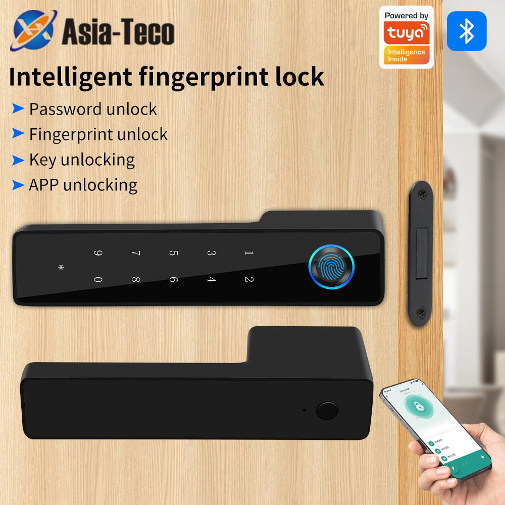 Furniture Hardware Brackets - Minimalist Electronic Fingerprint Silent Door Lock