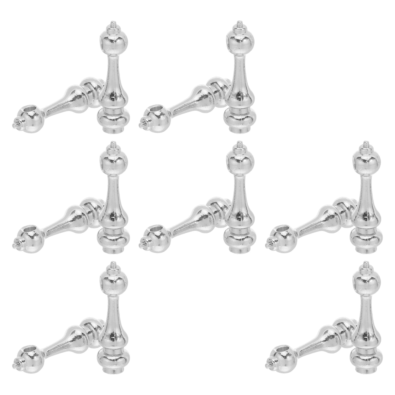 Furniture Rails Hardware - 14Pcs Metal Post End Railing Bracket