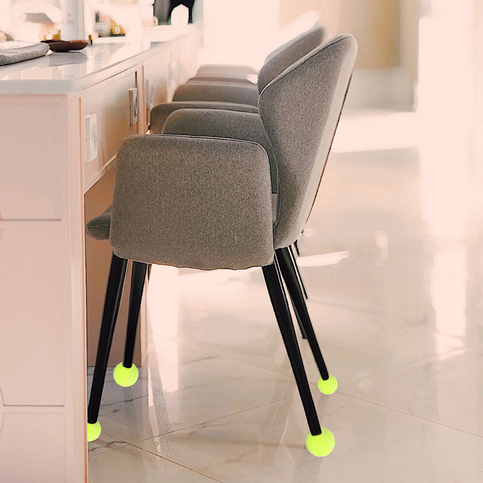 Furniture Foot Pad - 4Pcs Soft Tennis Ball Protectors Precut