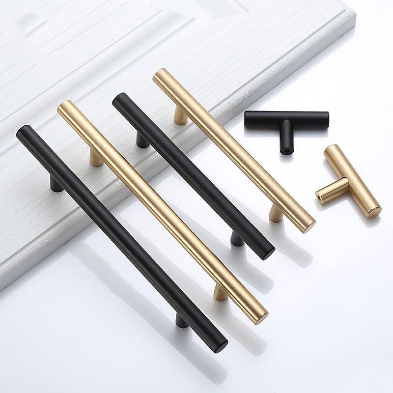 Modern Gold Brushed Straight C - Drawer Pull Gold recension och pris