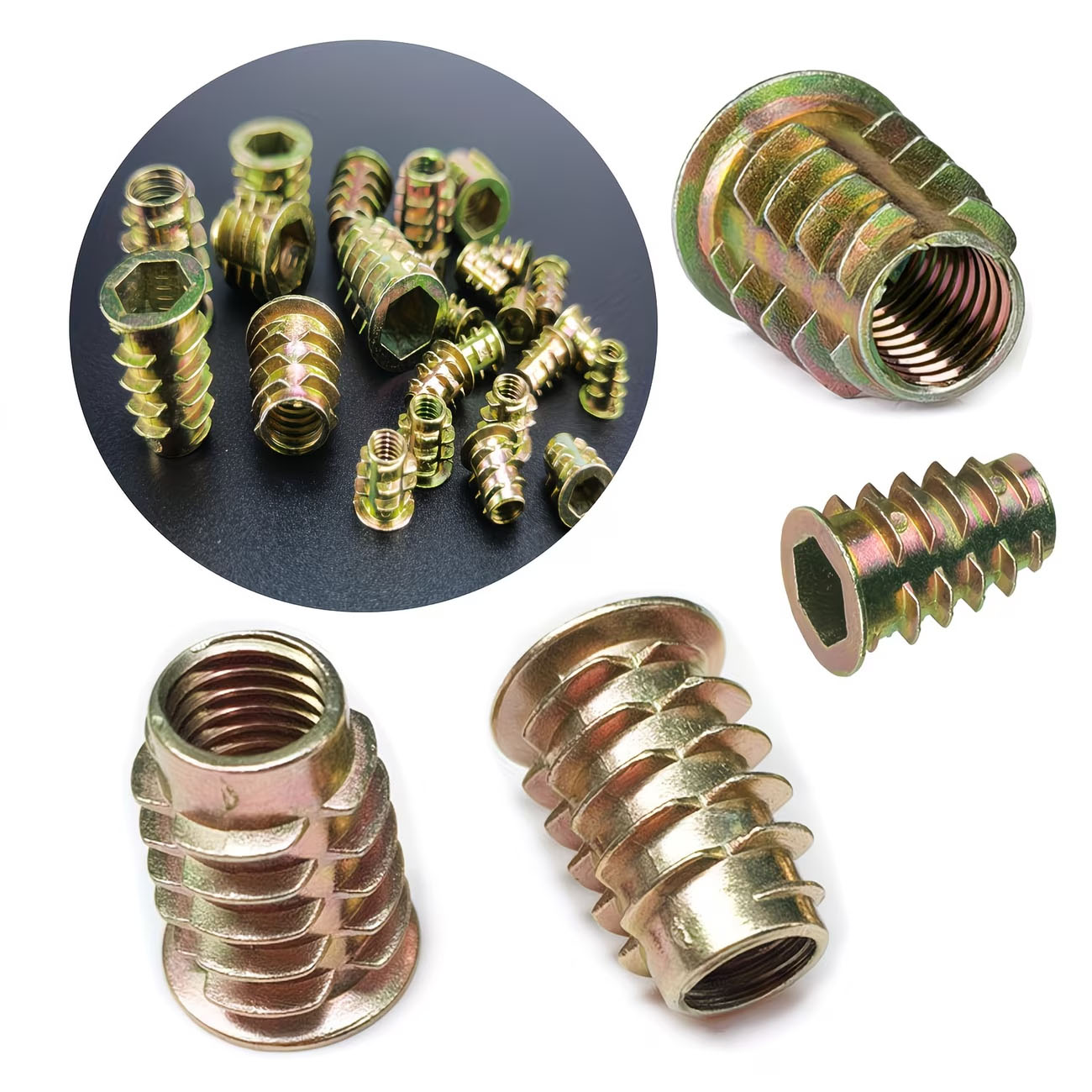 M4/M5/M6 Threaded Insert Nut E - Furniture Hardware Threaded Inserts recension och pris