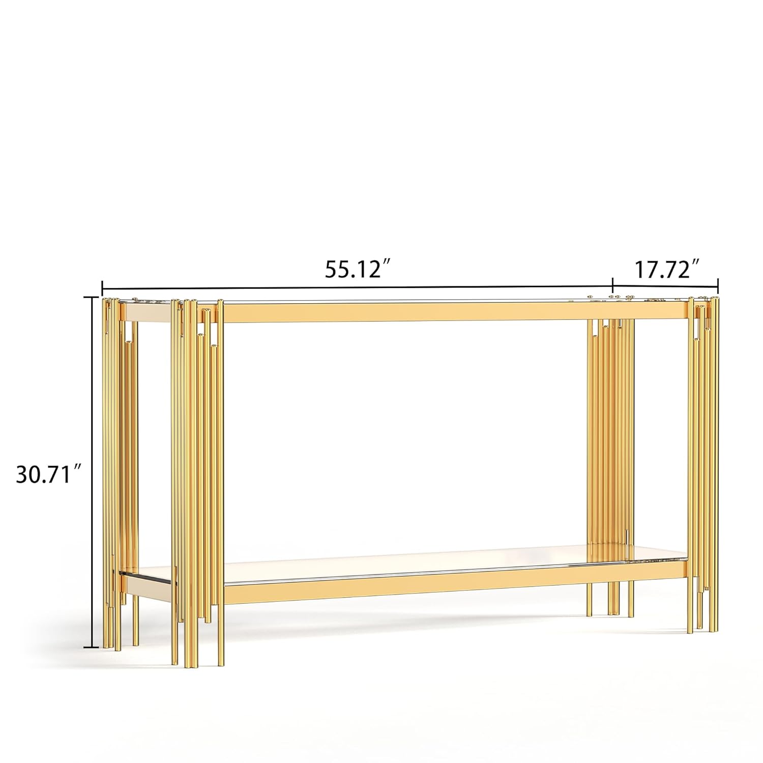 Glass Console Table, Modern En - Furniture Hardware Brackets recension och pris