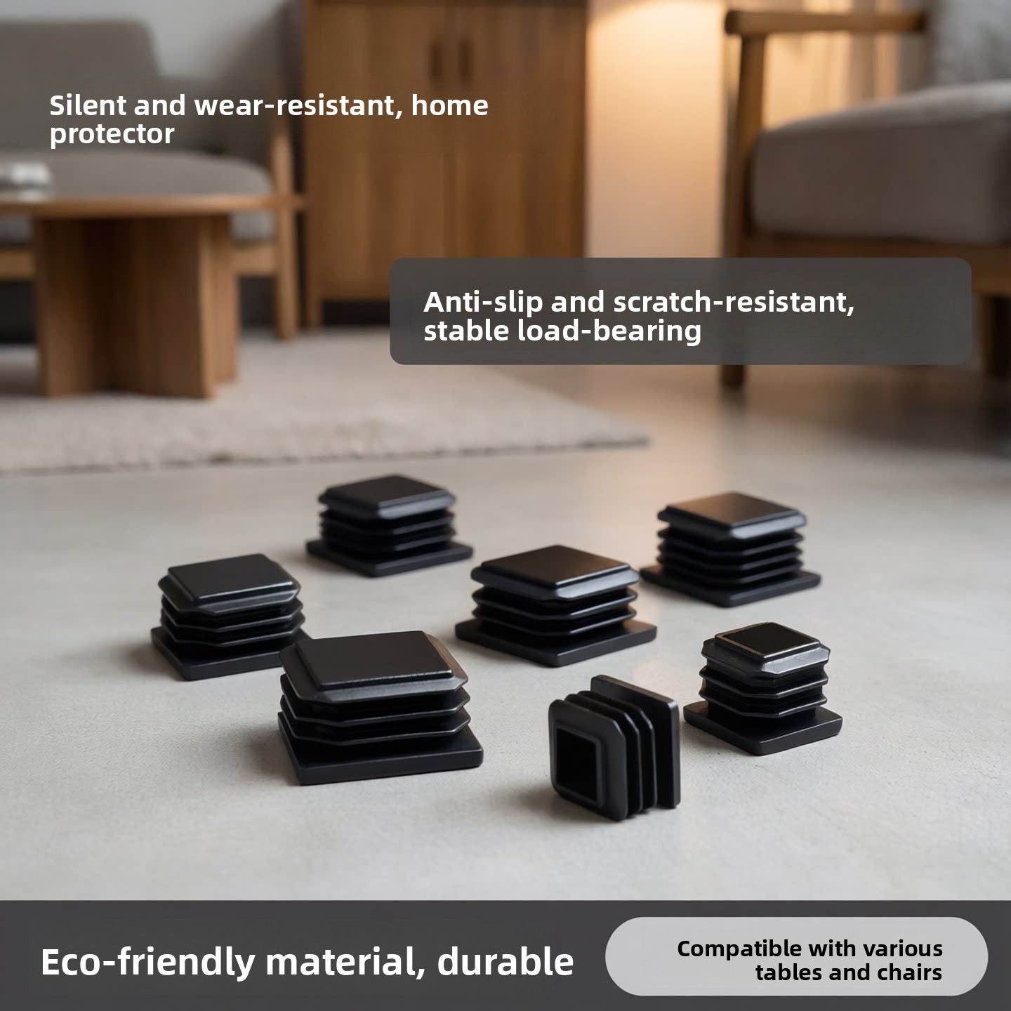 Home Use Chair Silent Plastic  - Furniture Foot Pad recension och pris