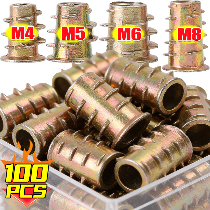 M4 M5 M6 M8 Threaded Insert Nu - Furniture Hardware Threaded Inserts recension och pris