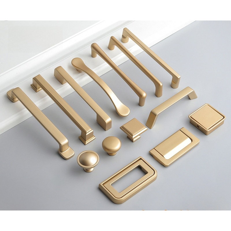 Modern Minimalist Nordic Exten - Drawer Pull Gold recension och pris