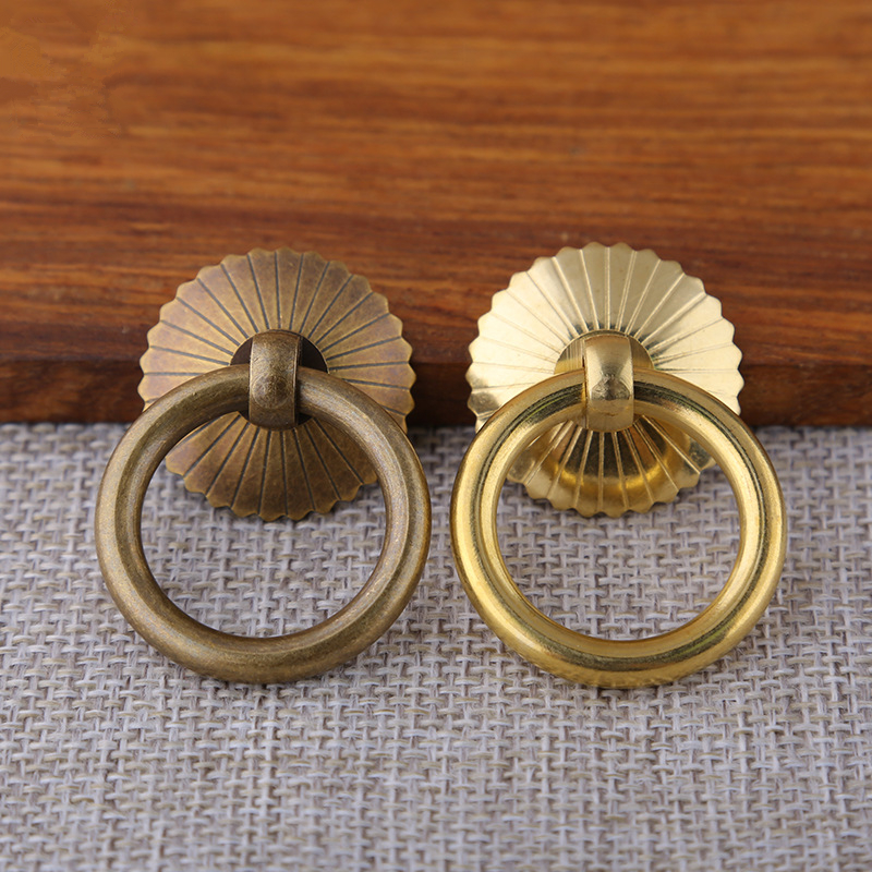 Vintage Brass Cabinet Ring Kno - Drawer Pull Gold recension och pris