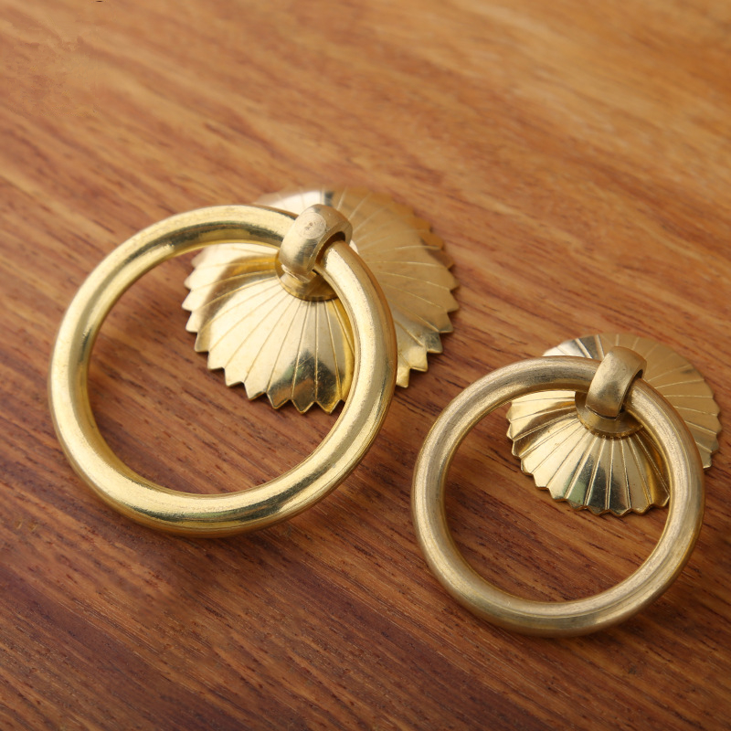 Vintage Brass Cabinet Ring Kno - Drawer Pull Gold recension och pris