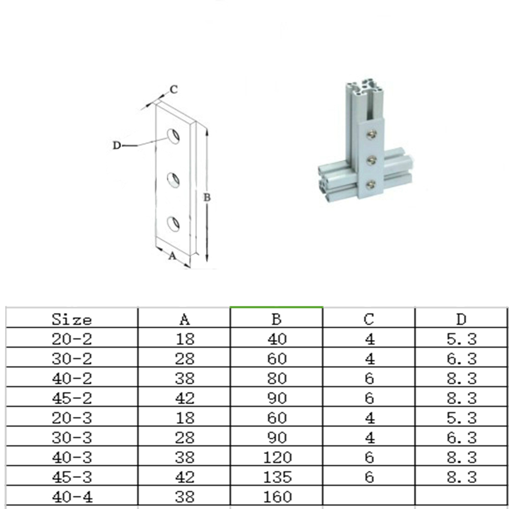 1pcs Angle Connector Aluminum  - Joint Connector Bracket recension och pris