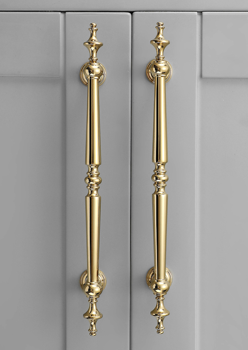 Bright Gold Luxury Solid Brass - Drawer Pull Gold recension och pris