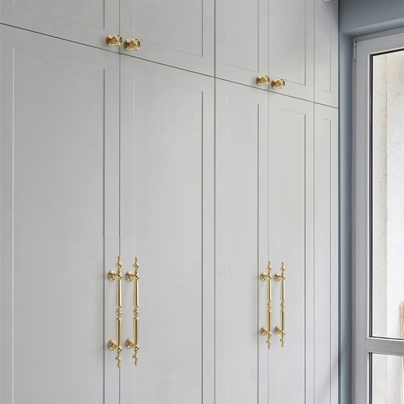 Bright Gold Luxury Solid Brass - Drawer Pull Gold recension och pris