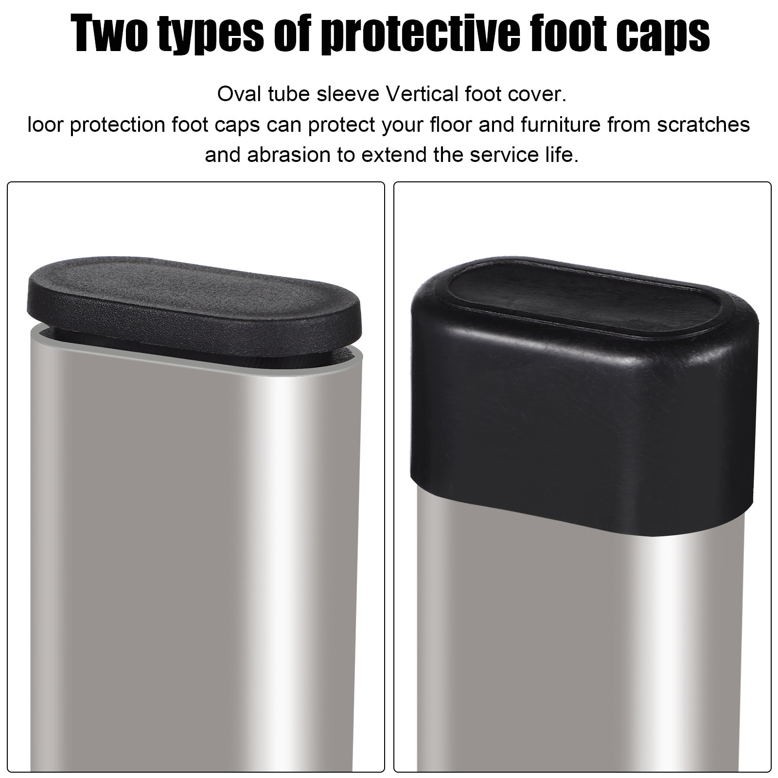 1Set Black Furniture Leg Pads  - Furniture Foot Pad recension och pris