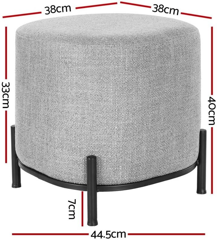 **/Ottoman, Round Footstool Lo - Furniture Foot Pad recension och pris