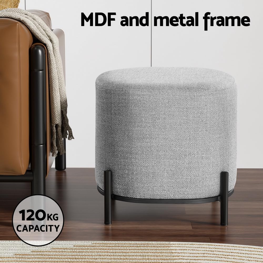 **/Ottoman, Round Footstool Lo - Furniture Foot Pad recension och pris