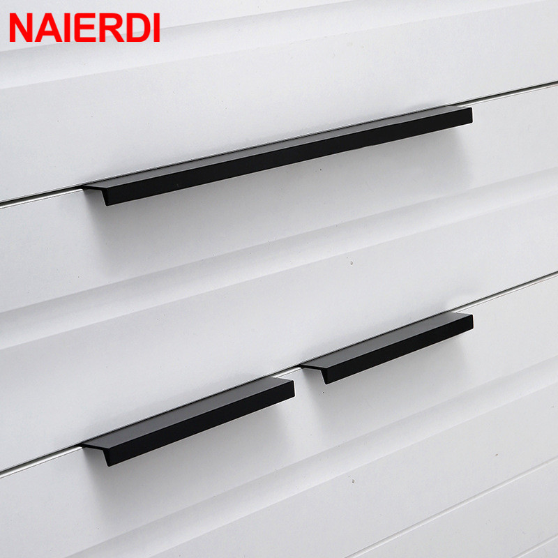 NAIERDI Gold Black Hidden Cabi - Drawer Pull Gold recension och pris