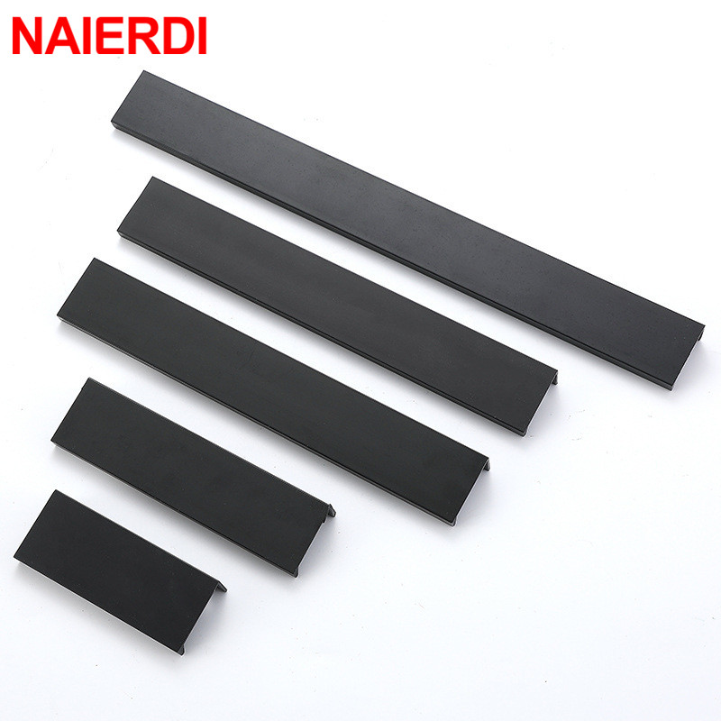 NAIERDI Gold Black Hidden Cabi - Drawer Pull Gold recension och pris