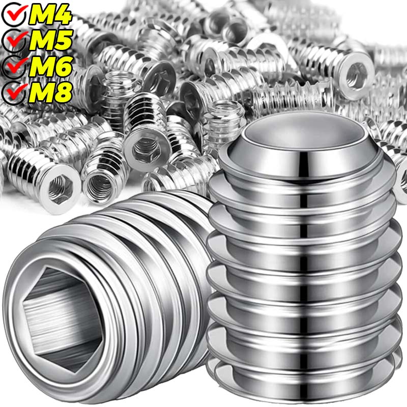 1/20PCS Hex Screw in Nuts M4 M - Furniture Hardware Threaded Inserts recension och pris