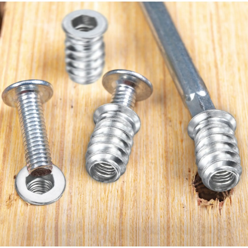 1/20PCS Hex Screw in Nuts M4 M - Furniture Hardware Threaded Inserts recension och pris