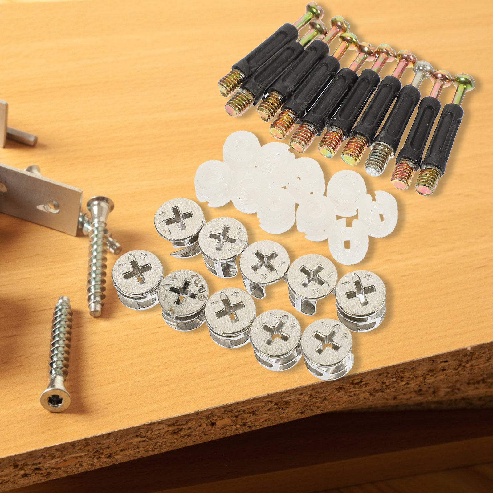 10Sets Furniture Side Connecti - Furniture Hardware Threaded Inserts recension och pris