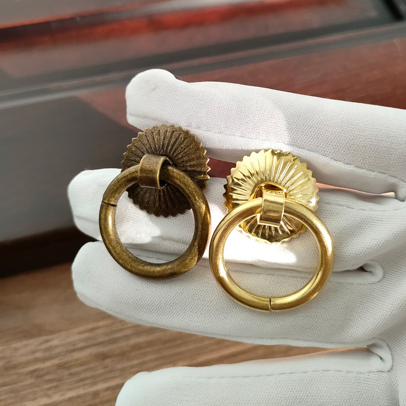 Vintage Brass Cabinet Ring Kno - Drawer Pull Gold recension och pris