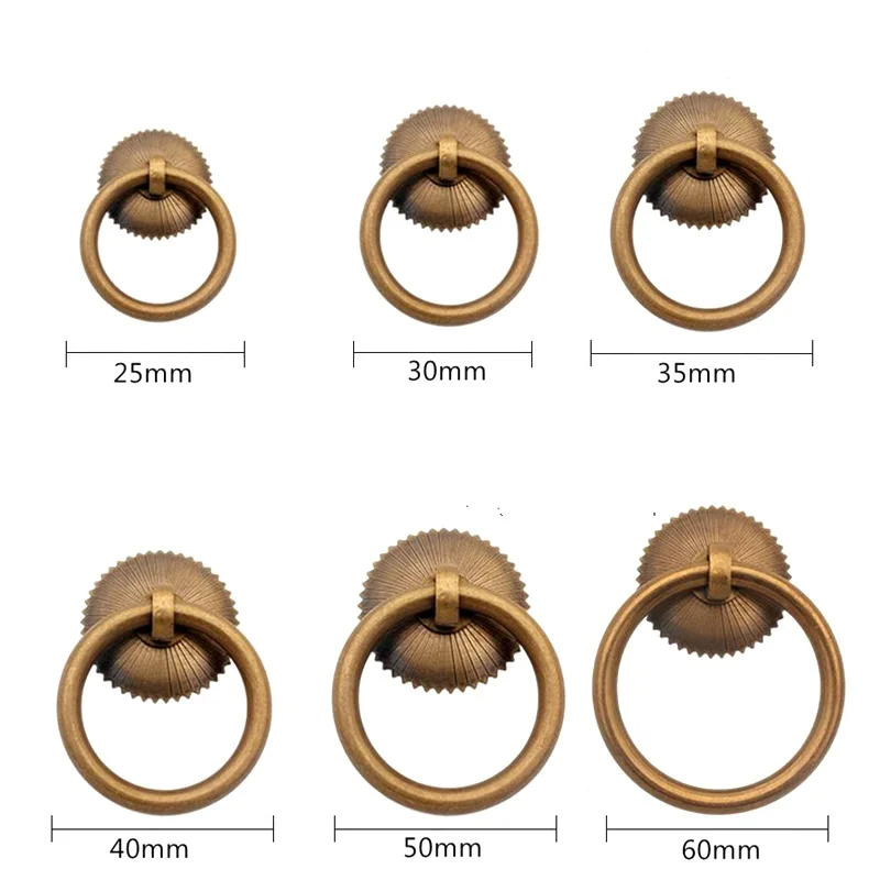 Vintage Brass Cabinet Ring Kno - Drawer Pull Gold recension och pris