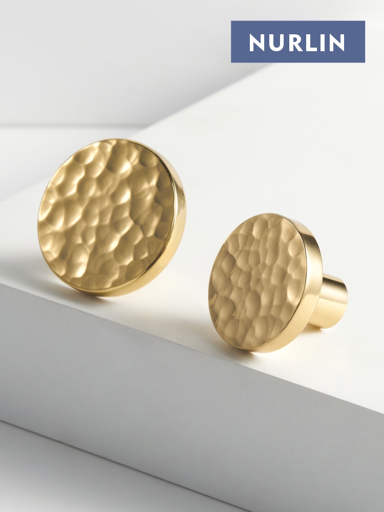Nurlin Solid Brass Hammer Patt - Drawer Pull Gold recension och pris