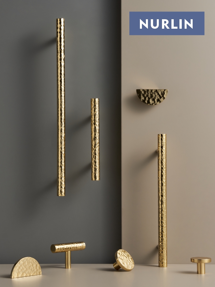 Nurlin Solid Brass Hammer Patt - Drawer Pull Gold recension och pris