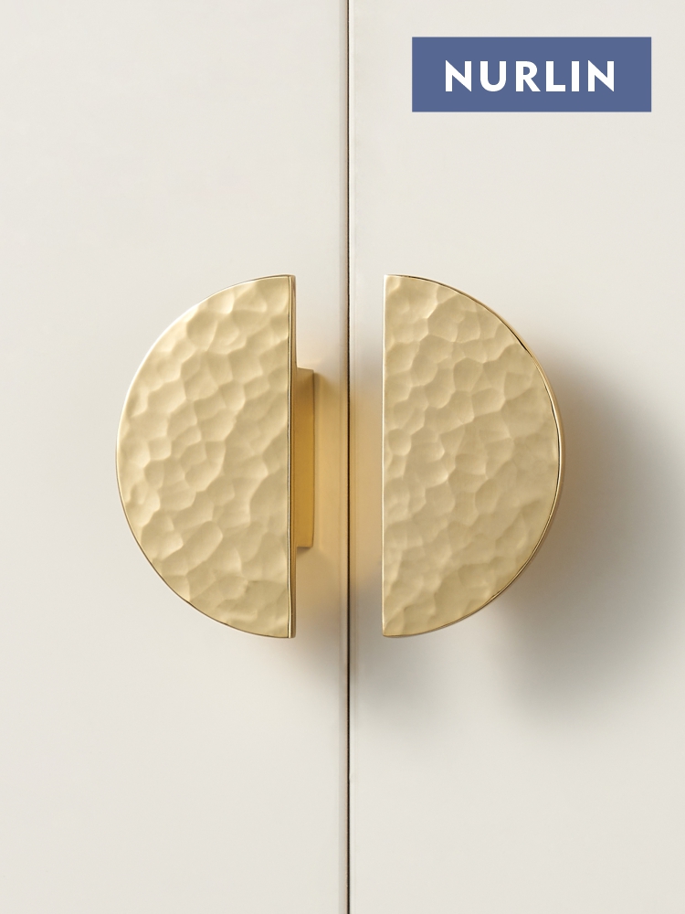 Nurlin Solid Brass Hammer Patt - Drawer Pull Gold recension och pris