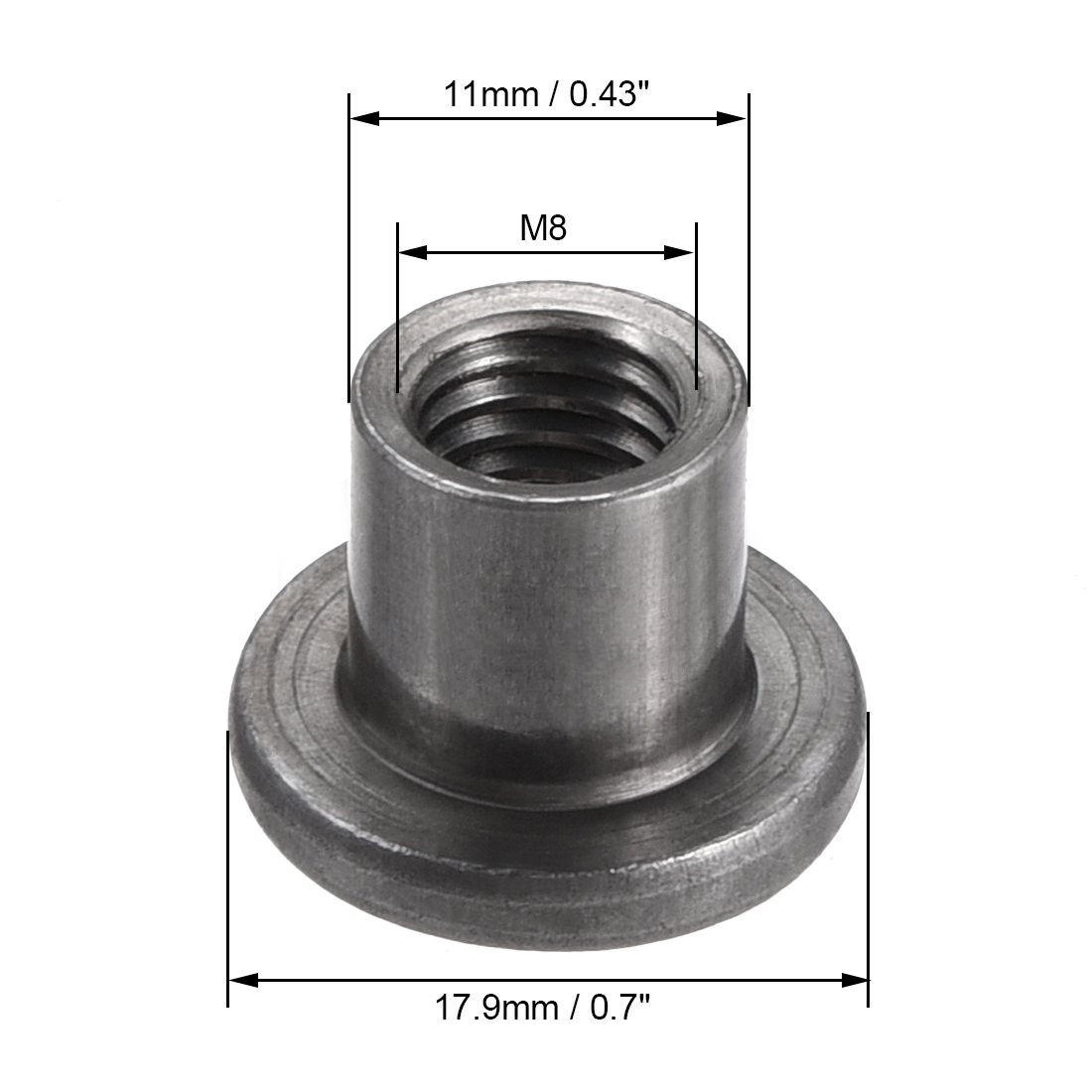 30Pcs M8 M10 Carbon Steel Roun - Furniture Hardware Threaded Inserts recension och pris