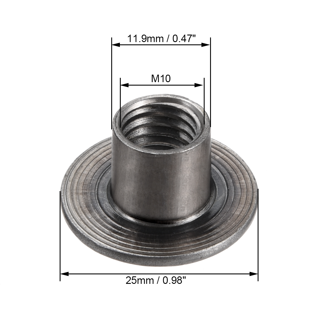 30Pcs M8 M10 Carbon Steel Roun - Furniture Hardware Threaded Inserts recension och pris