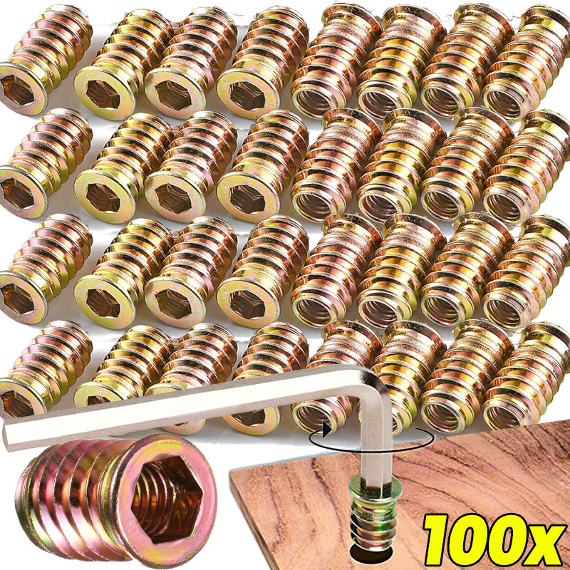 Threaded Insert Nuts E-nut Set - Furniture Hardware Threaded Inserts recension och pris