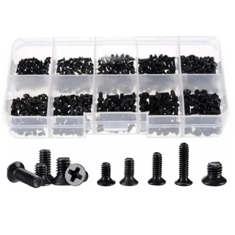 500pcs Black Screws and Screwd - Furniture Hardware Types recension och pris