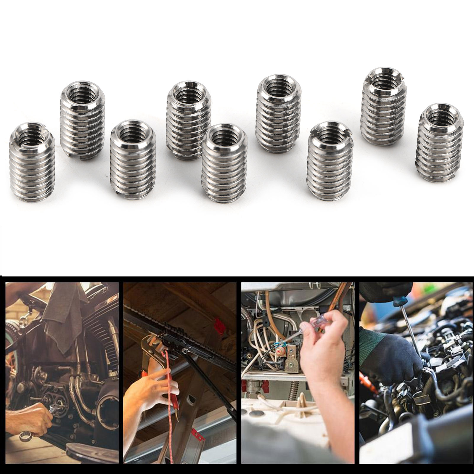 10Pcs Reducer Nuts Male Female - Furniture Hardware Threaded Inserts recension och pris