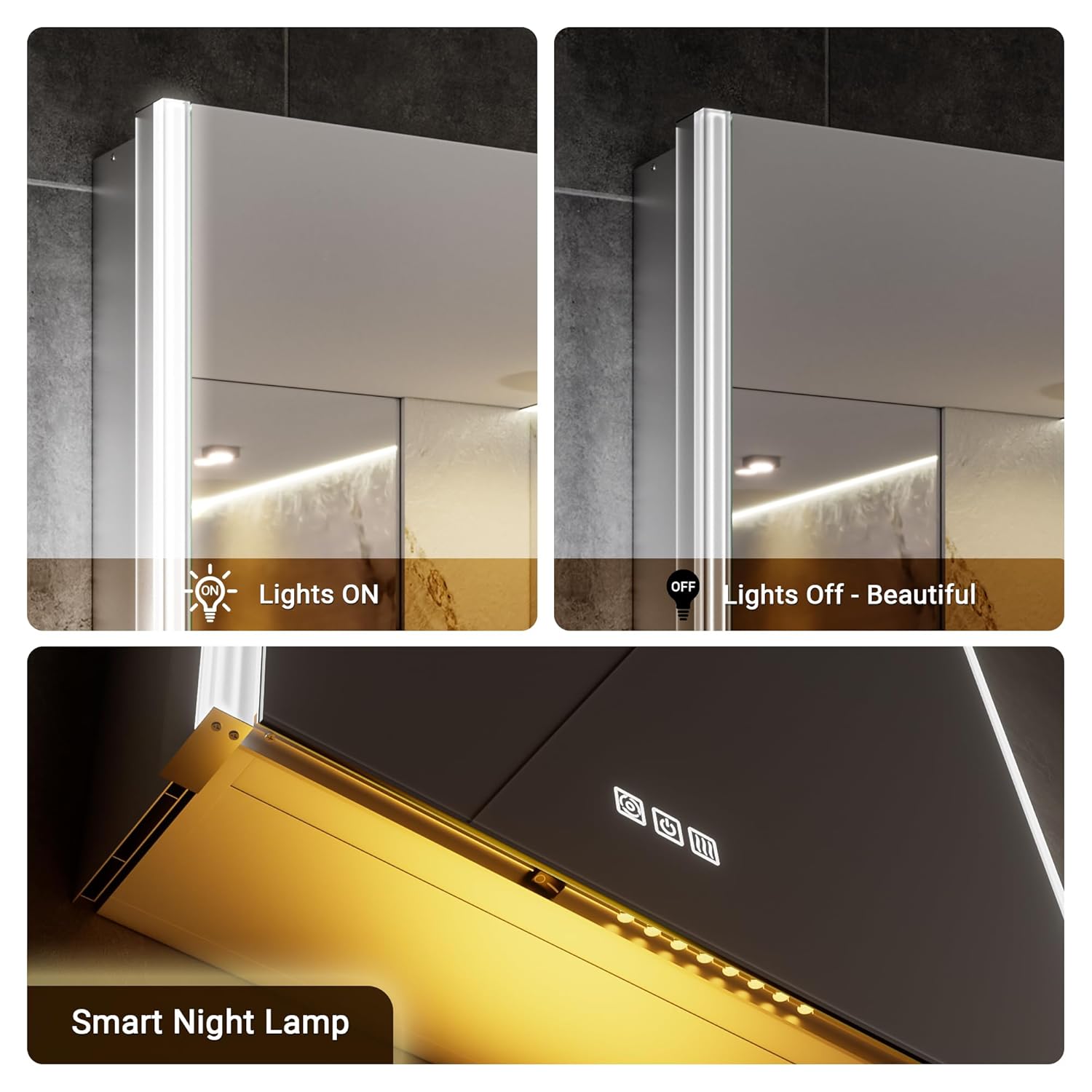 24x32 LED Medicine Cabinet Mir - Soft Close Hinge recension och pris