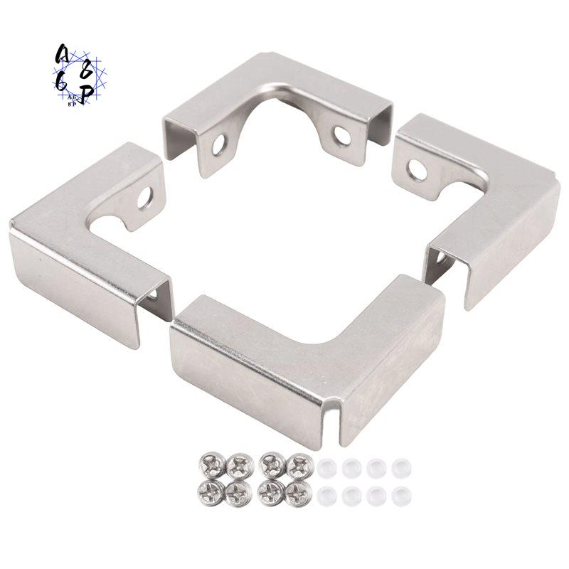 A68P-4Pcs L Type Glass Fixing  - Furniture Hardware Types recension och pris