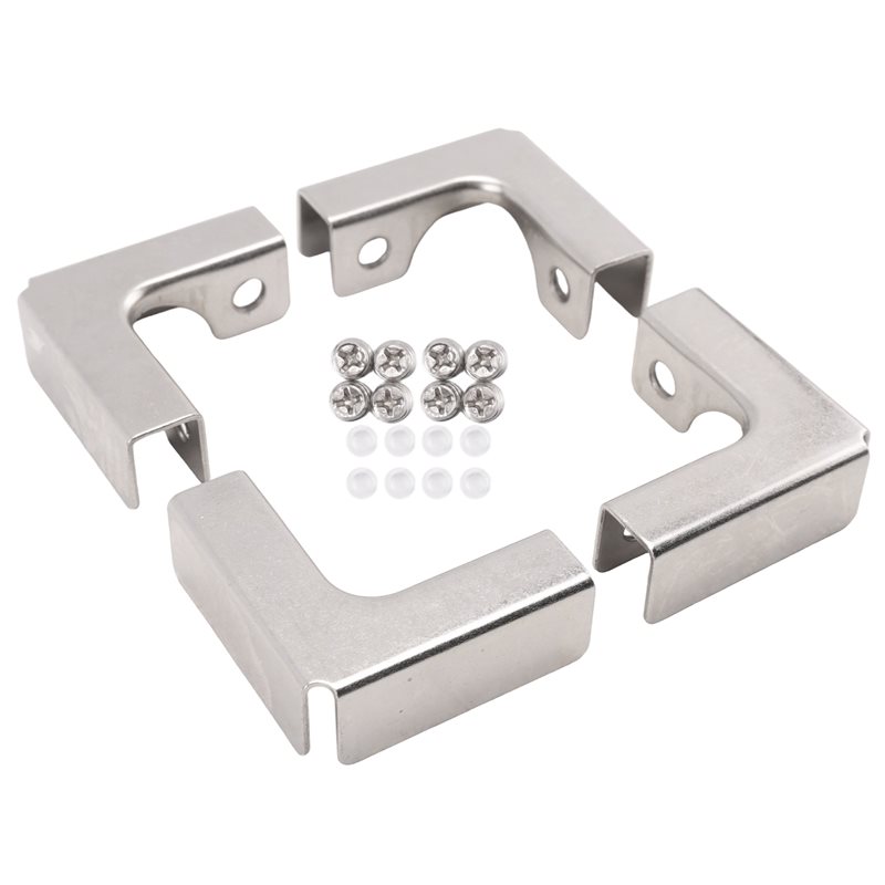 A68P-4Pcs L Type Glass Fixing  - Furniture Hardware Types recension och pris