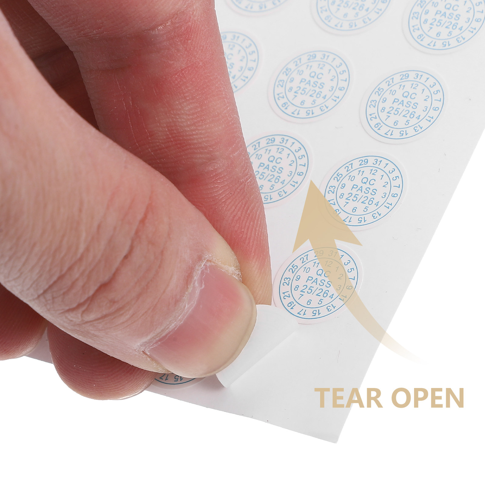 5 Sheets Round Tamper Evident  - Furniture Quality Control recension och pris