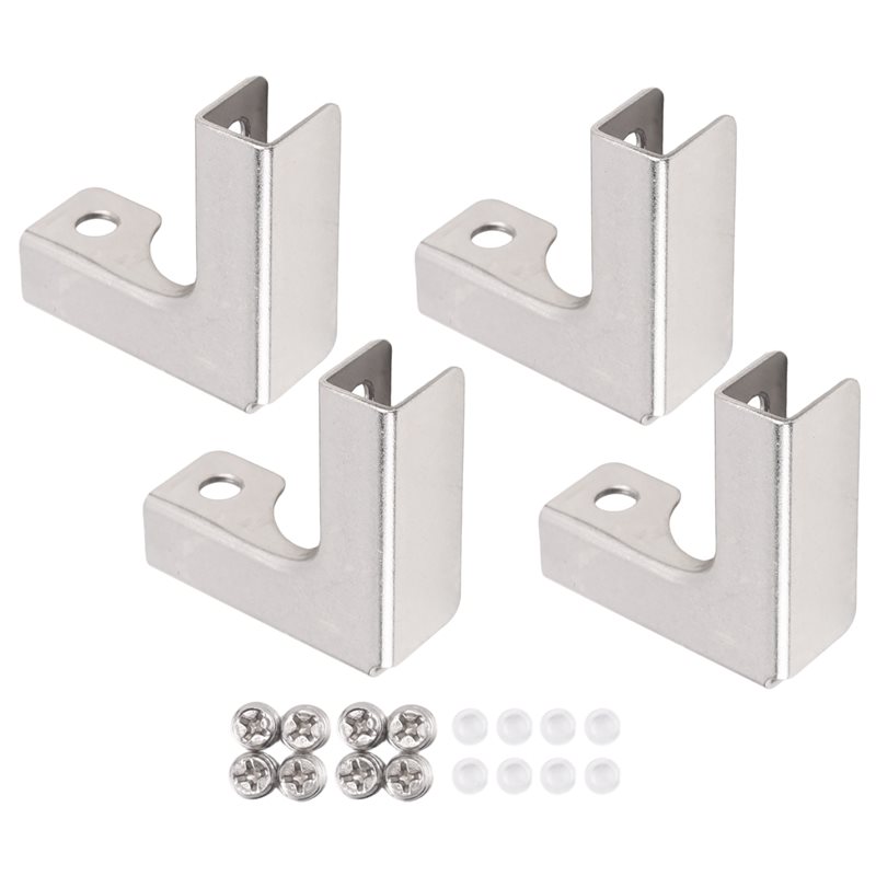 ABUI-4Pcs L Type Glass Fixing  - Furniture Hardware Types recension och pris