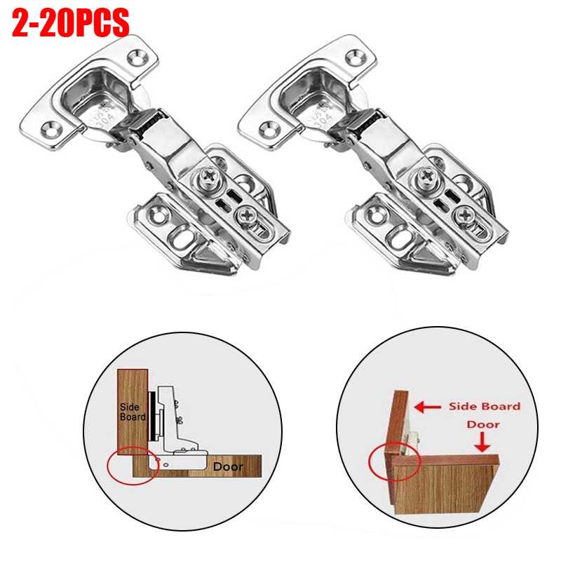 2-20Pcs Stainless Steel Concea - Soft Close Hinge recension och pris